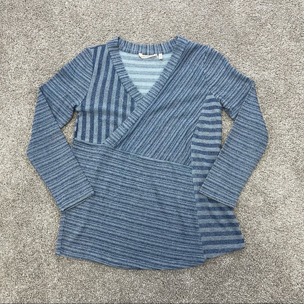Soft Surroundings NWT Striped Claudine Pullover
